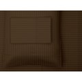 Hotel Grand 1000tc Pinstripe Sheet Set, Chocolate, Queen 652512